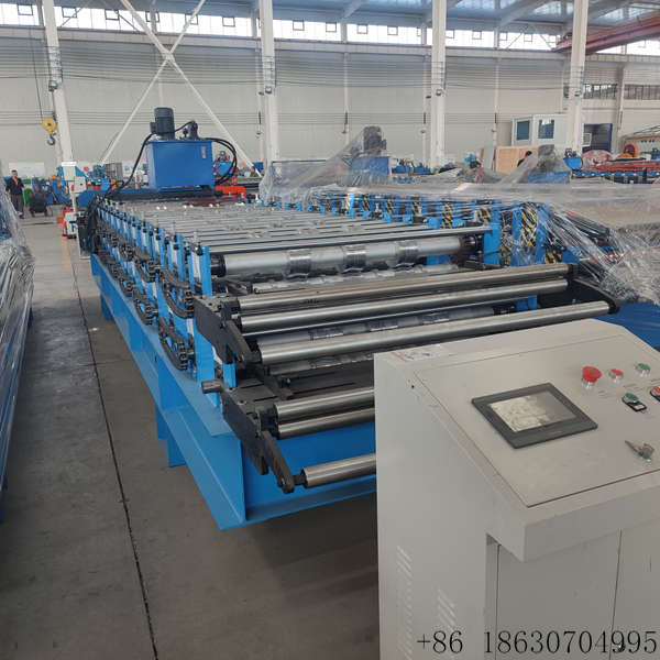 ISO certified 840+900 double layer metal panel machine for construction 