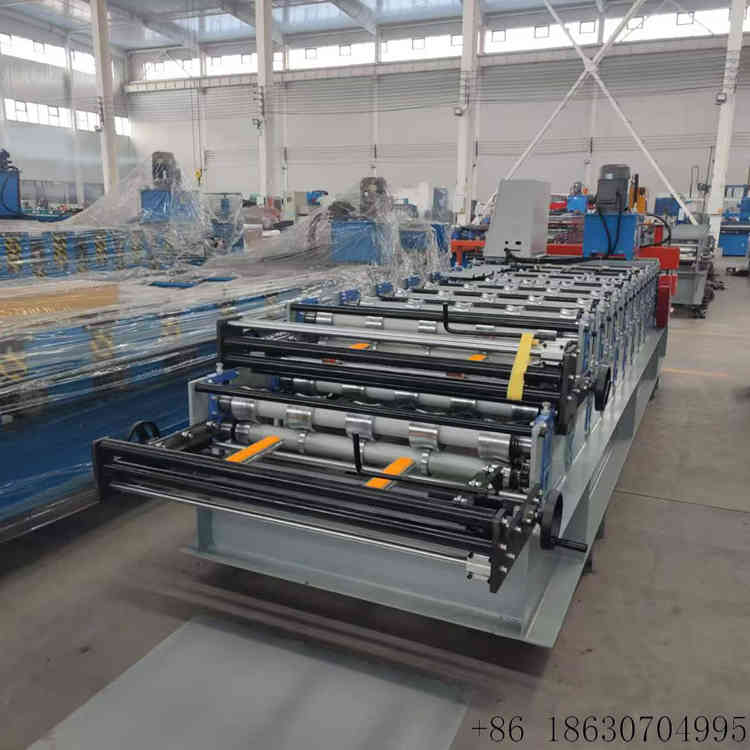 840+900 Double Layer Metal Roof Panel Roll Forming Machine working with color steel