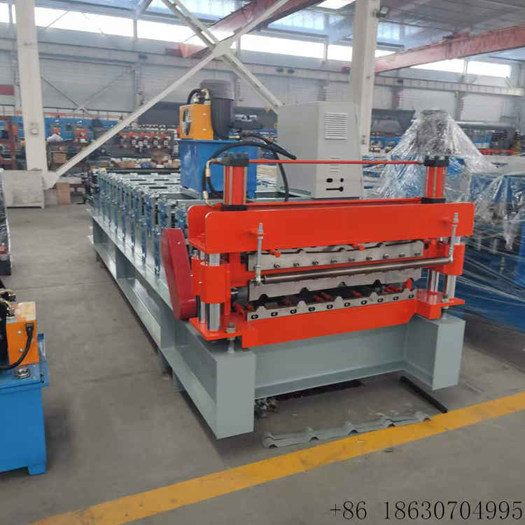 Wear-resistant forming rollers of 840+900 Double Layer Metal Roof Panel Roll Forming Machine