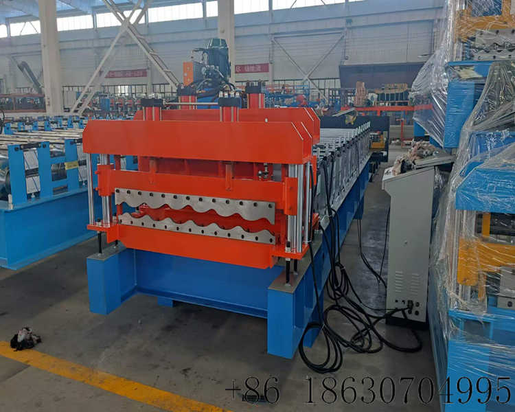 Hebei Xinnuo 1100mm Arc Offset Glazed Tile Roll Forming Equipment