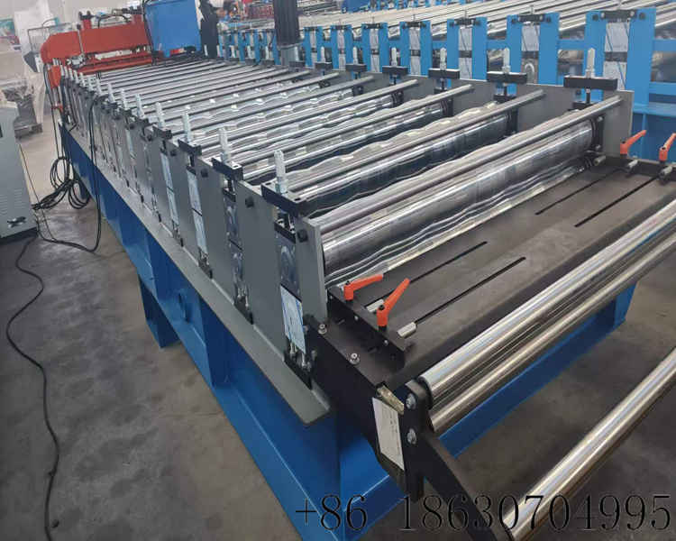 Villa Roof 1100 Arc Offset Glazed Tile Forming Machine Xinnuo Machinery