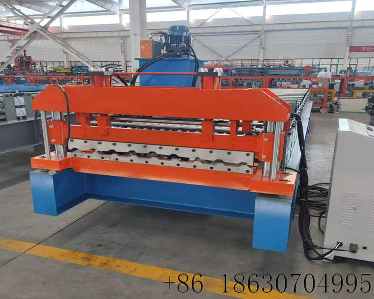1.Uzbekistan 1070 trapezoidal single sheet roll forming machine
