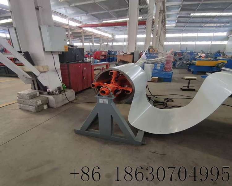 Automatic steel coil slitting rewinding line
