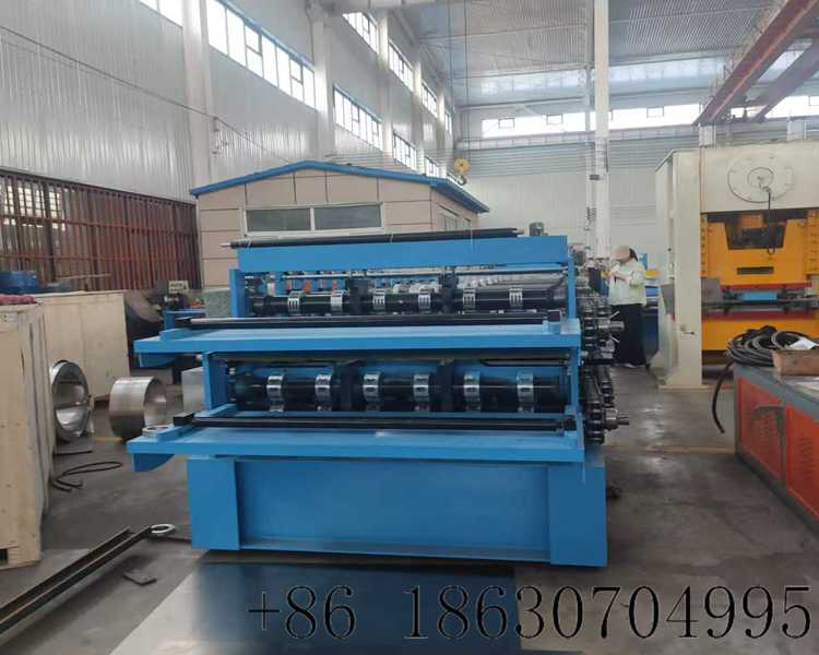 4.Steel structure double layer floor deck making machine
