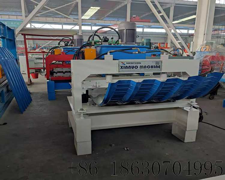 2.Xinnuo metal roof sheet arch curving machine for Brazil