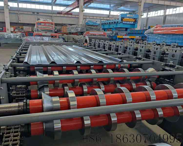 750mm trapezoidal metal roof sheet making machine for building