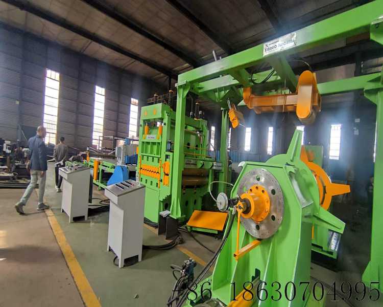 Cut to length line automatic steel coil leveling and cutting machine