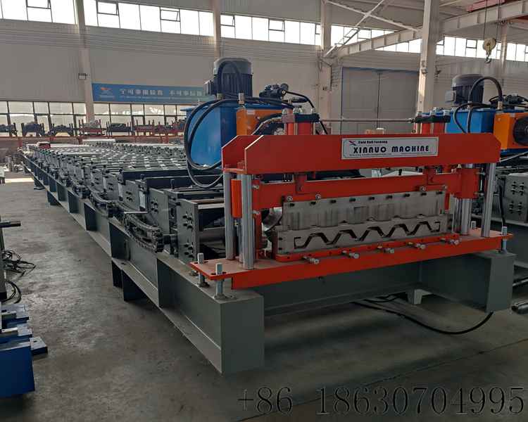 1.800 trapezoidal metal roof panel forming machine IBR making machine Hebei Xinnuo