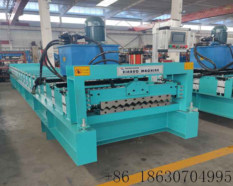 1.Myanmar corrugated water wave metal roof panel roll forming machine Hebei Xinnuo