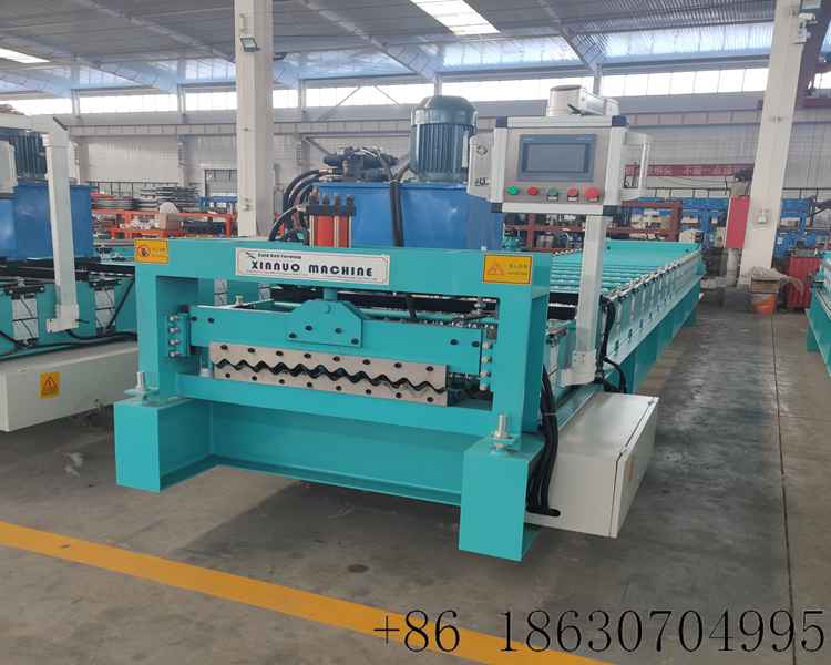 3.Corrugated metal roof panel forming equipment Myanmar standard roll former