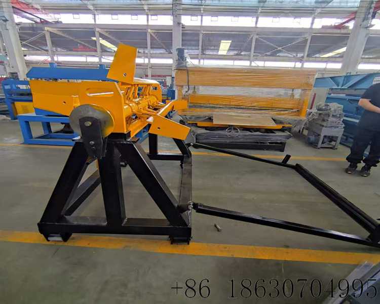 1.10 Ton Movable Manual Uncoiler Hebei Xinnuo Roll Forming Machine
