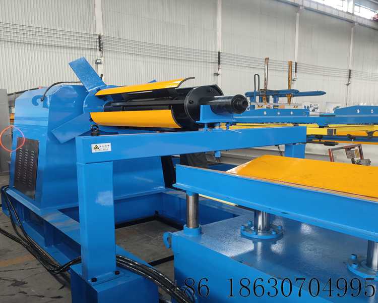 2.Heavy Duty 10T Hydraulic Decoiler With Loading Car For Metal Coil