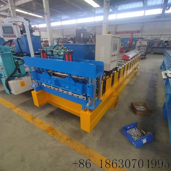 855 trapezoidal metal roof panel roll forming machine for Bolivia, Hebei Xinnuo roofing sheet making equipment
