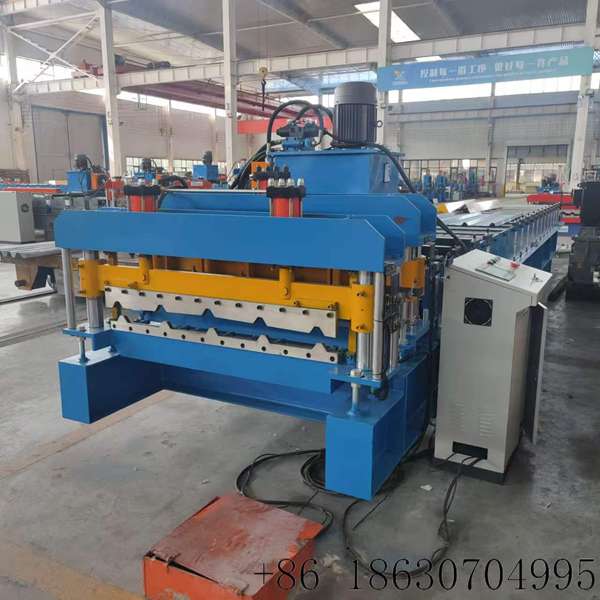 Xinnuo automatic dual use 1000 glazed tile trapezoidal roof panel forming machine for villa and factory roofing