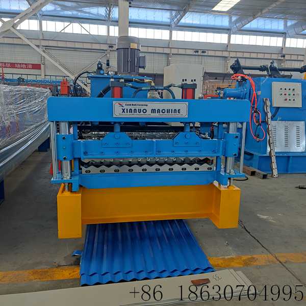 Industrial 855 corrugated metal roof panel machine from Hebei Xinnuo suited for Bolivia building materials