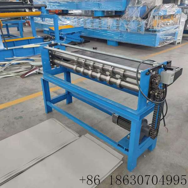 Heavy duty simple metal coil slitting machine from Hebei Xinnuo Press Machinery, roofing raw material splitting equipment