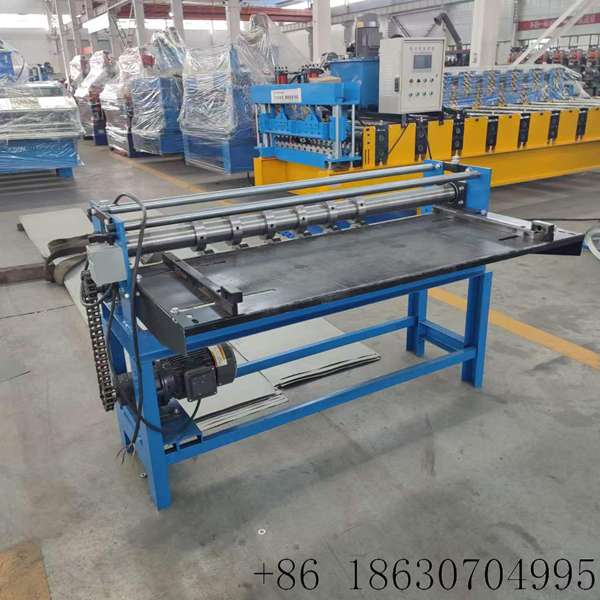 Blue frame simple slitting machine for 0.3-2mm color steel sheet, Xinnuo metal processing machinery