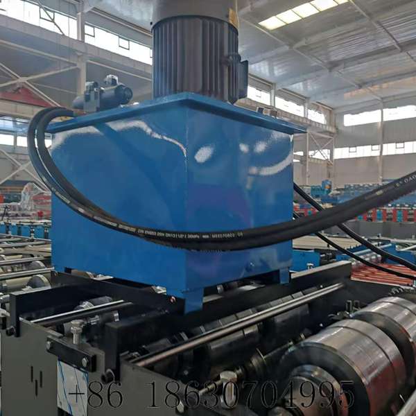 3.Automatic PLC controlled 760 standing seam roof panel forming machine