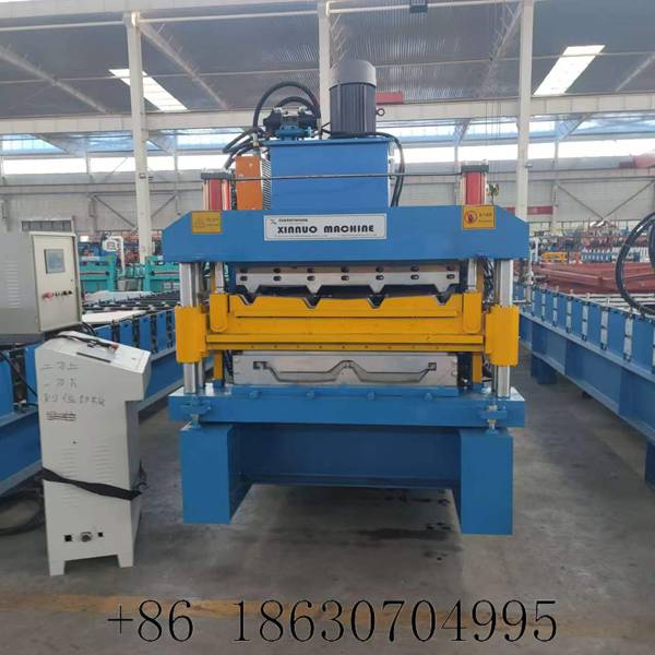 4.PLC-controlled 840+760 double layer roof tile making machine for sale