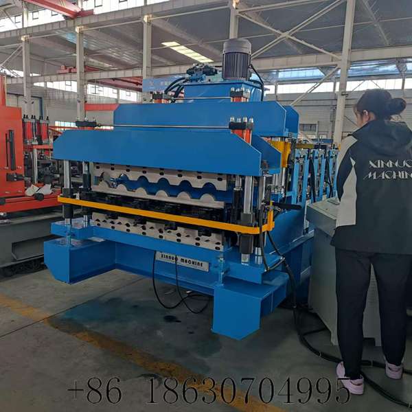 1.900 glazed tile + 980 arc metal roof panel roll forming machine for Argentina
