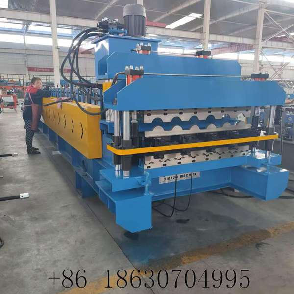 2.Hebei Xinnuo double layer roll former for 900 glazed tile and 980 arc roof sheet