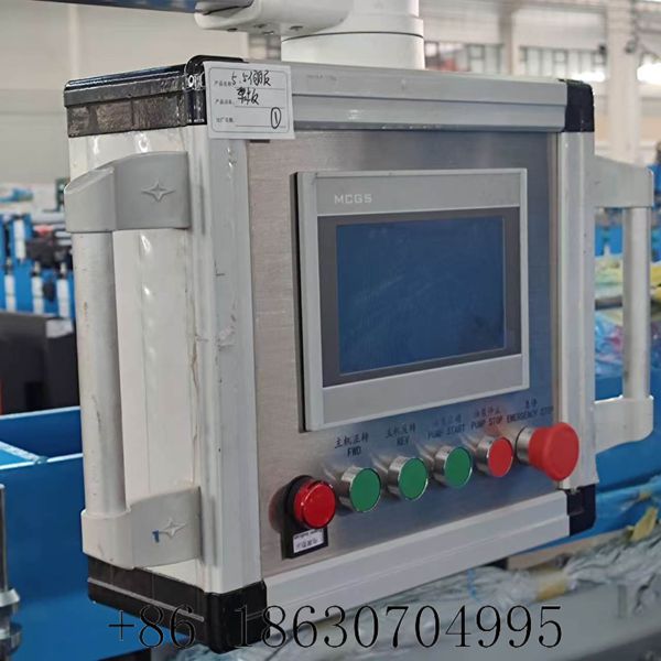 4.Automatic 980 IBR trapezoidal metal roof sheet roll forming machine for Brazil market
