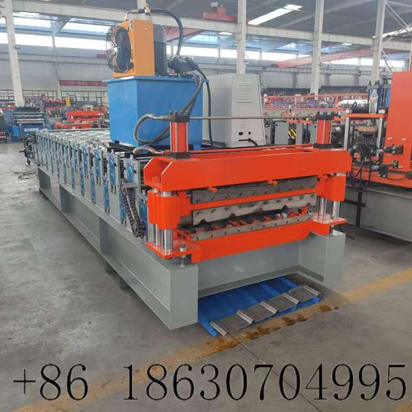 Heavy thickened main frame of 900+840 double layer roll forming machine