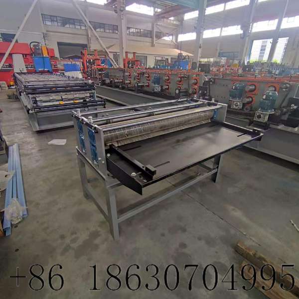 Main body of the metal slitting machine showing sturdy frame structure