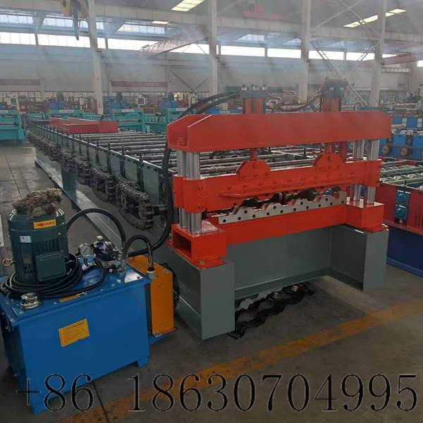 Side View of High-Speed 820 Floor Deck Forming Machine for Large-Scale Manufacturing