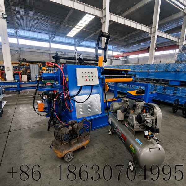 Whole complete set of 6 ton hydraulic decoiler with trolley