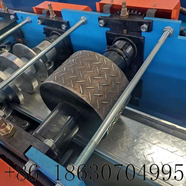 Embossing roller for floor deck forming equipment