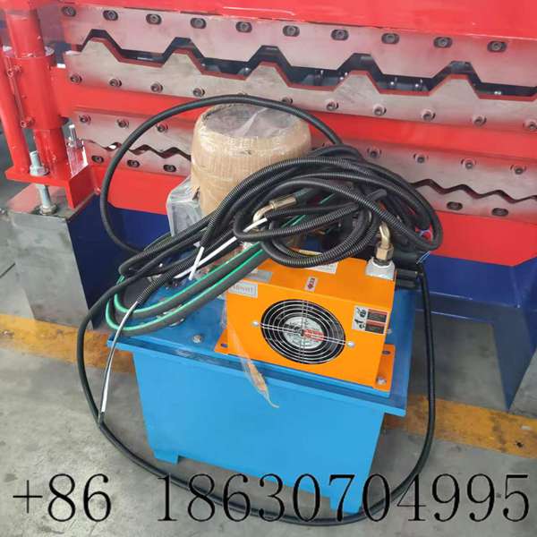 Hydraulic pump station for 3 layers IBR roof sheet making machine
