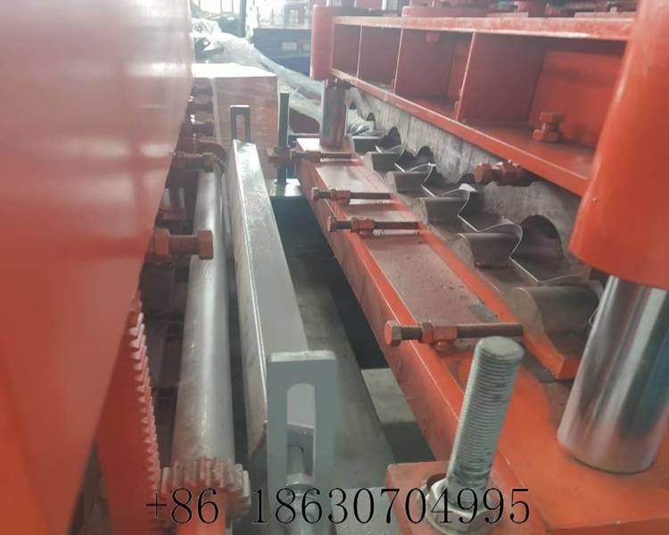 full complete overall view of 800 glazed tile forming machine