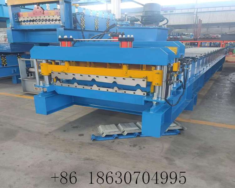 full overall view of 1000 IBR roof sheeting machine for sale