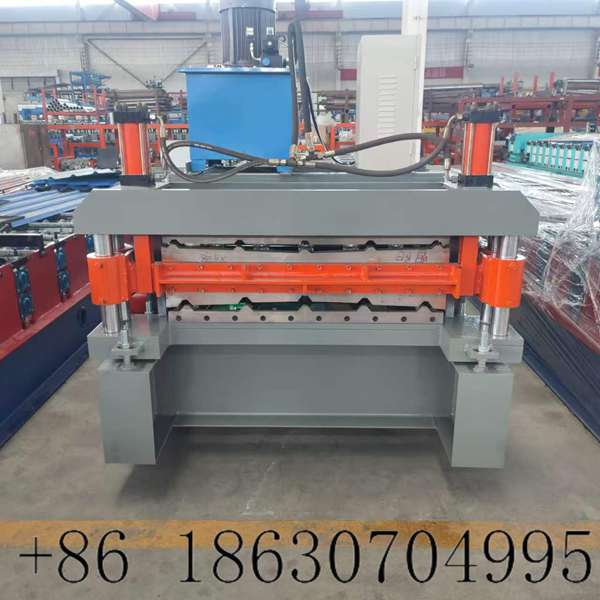 Front view of 900+840 double layer metal roof forming machine