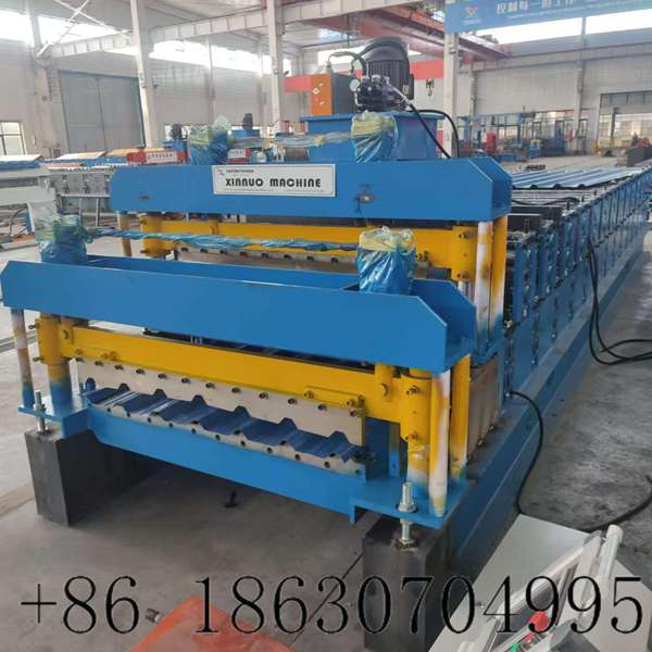 Full complete 1012+1025 double layer roofing forming machine