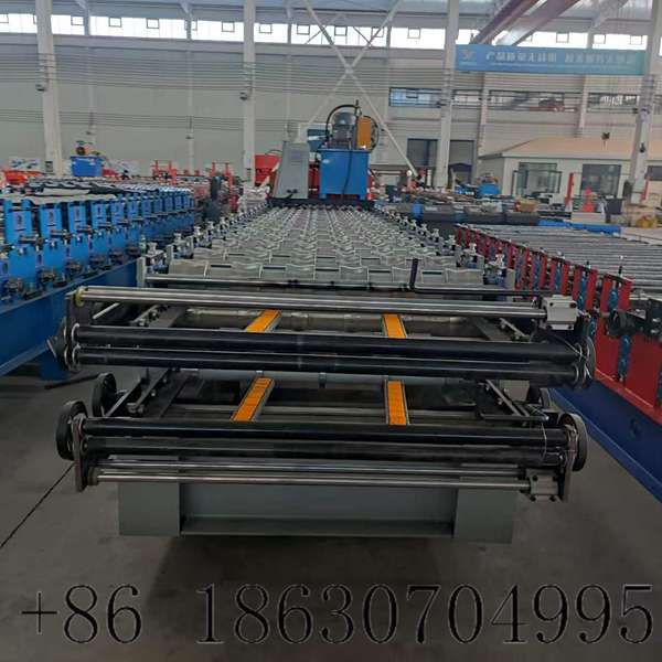 Whole feeding platform of 840+800 double layer metal roof panel forming machine