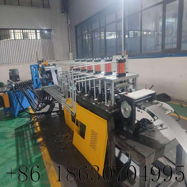Punching device on photovoltaic support roll former