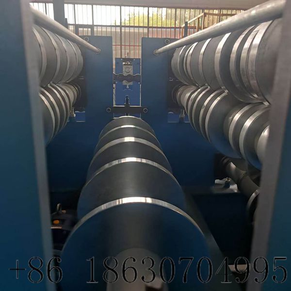 Heavy-duty moving wheels for metal deck roll forming line