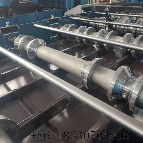 Precision forming roller wheel close-up for trapezoidal step tile roll forming equipment
