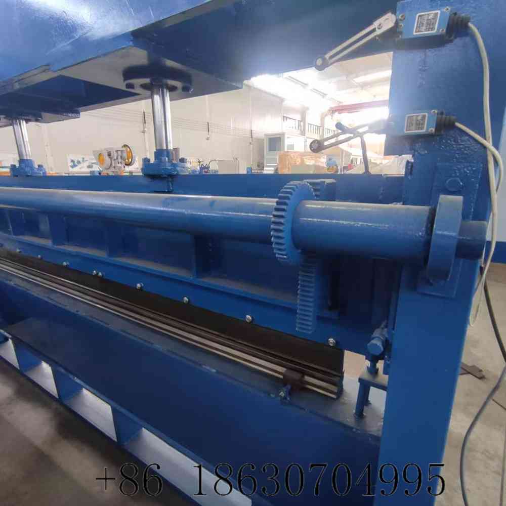Rear side of the hydraulic press brake