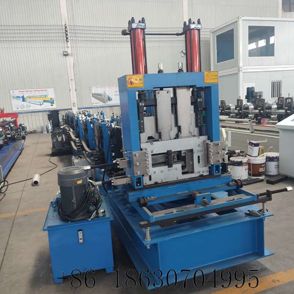 Front view of the full automatic c z purlin machine