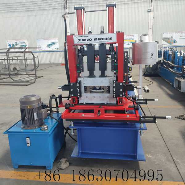 Front view of the c channel rolling machine