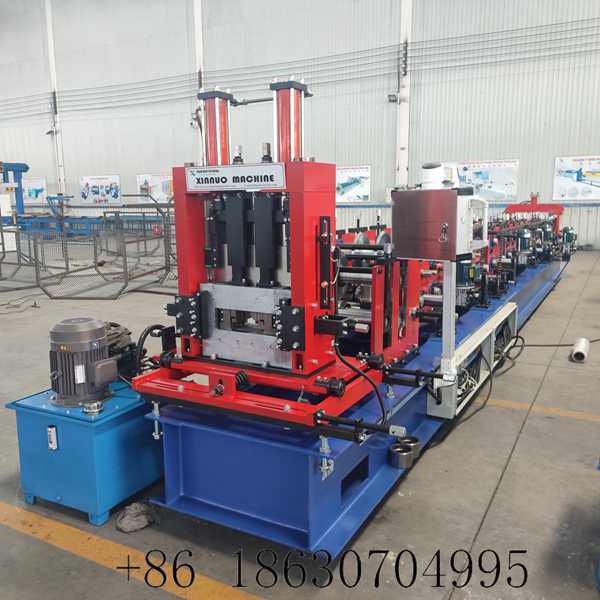 Front view of the automatic purlin machine