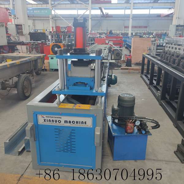 Front view of the rolling shutter door forming machine