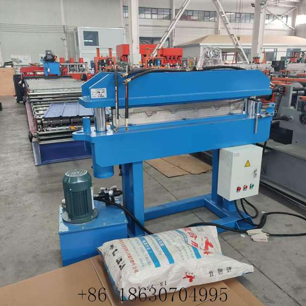 Front view of the arch curving machine