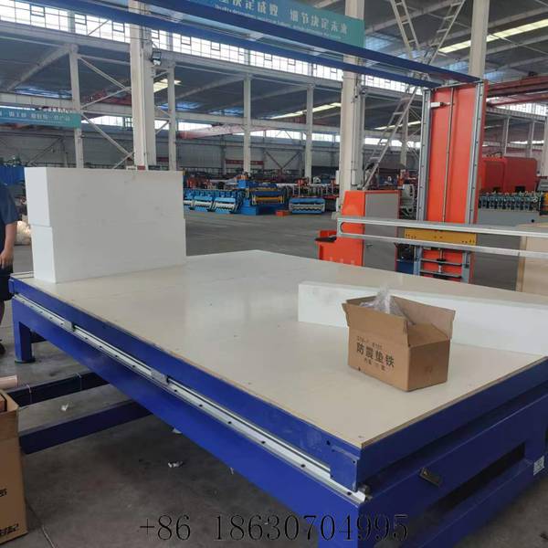 Operation console of the foam cutting machine