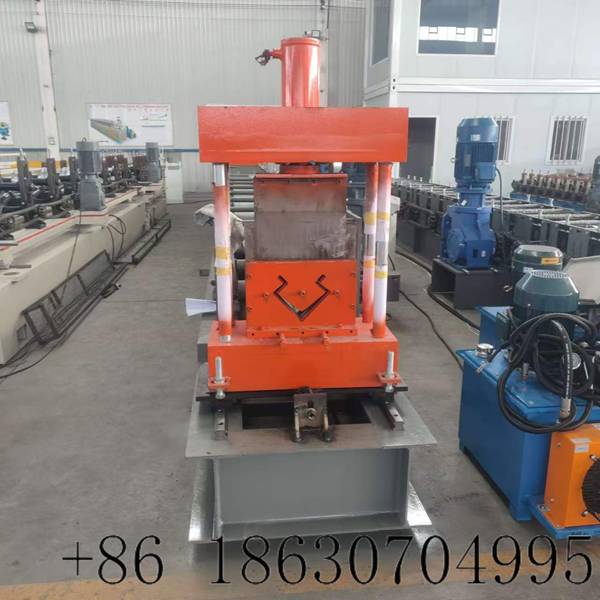 Front view of the container house corner post roll forming machine