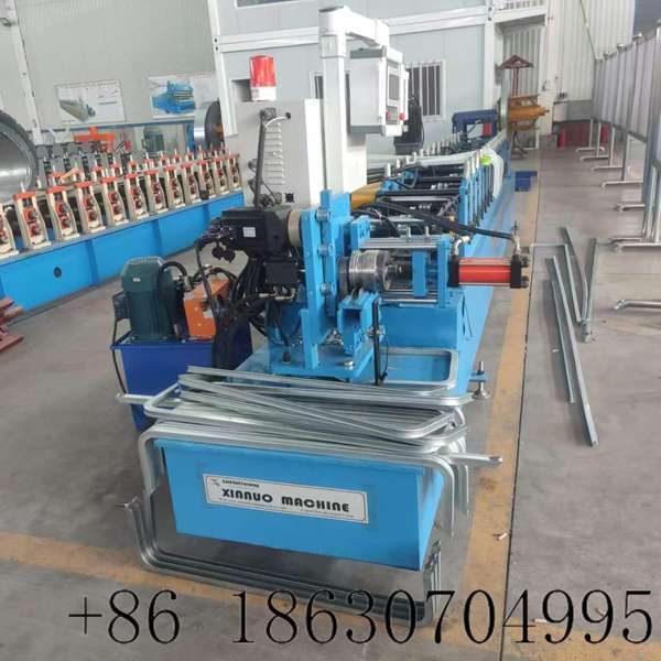 Front view of the container house door frame roll forming machine