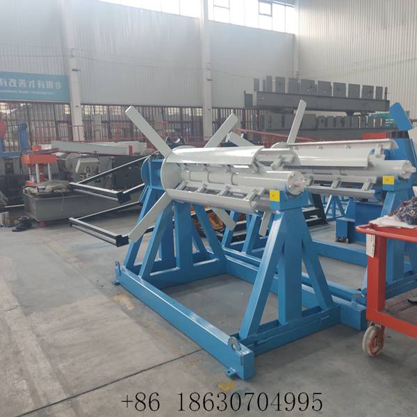 Manual coil decoiler with 10 ton capacity